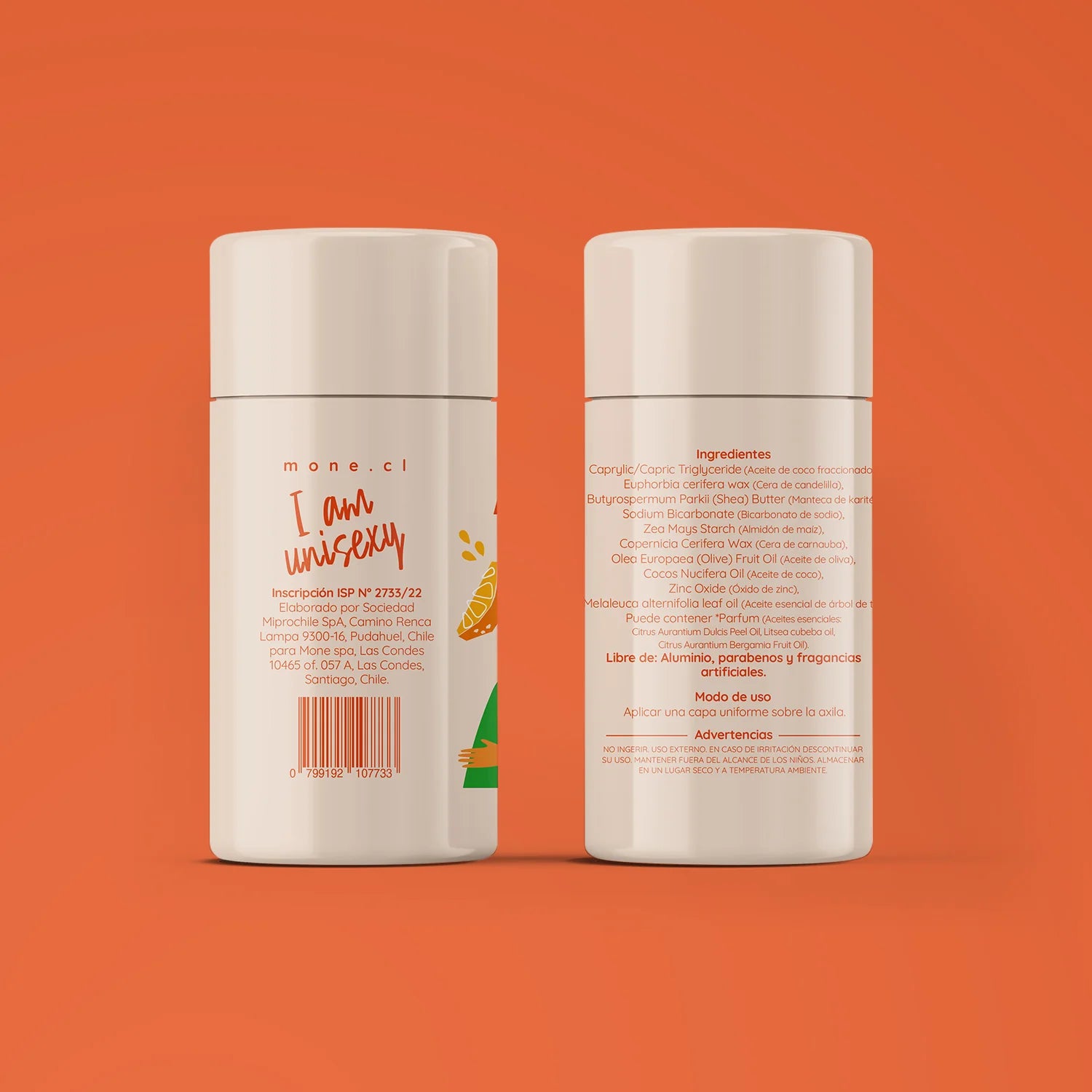 Desodorante Cítrico natural libre de quimicos